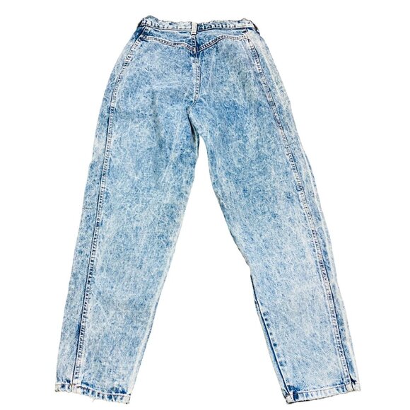 Clique Vintage 80s Cloud Acid Wash High-Waisted Denim Jeans 90s Tagged Size 10 - Picture 9 of 9